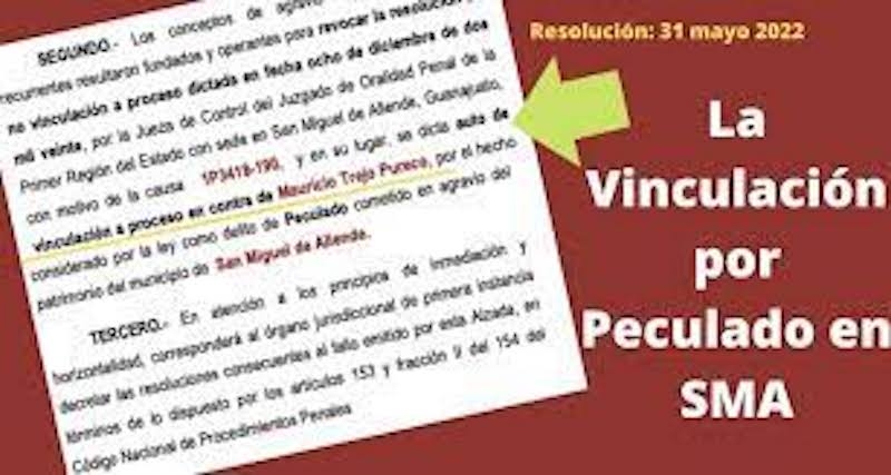 Dictan auto de Vinculación a Proceso por el delito peculado a Mauricio Trejo, alcalde de SMA; le niegan amparo