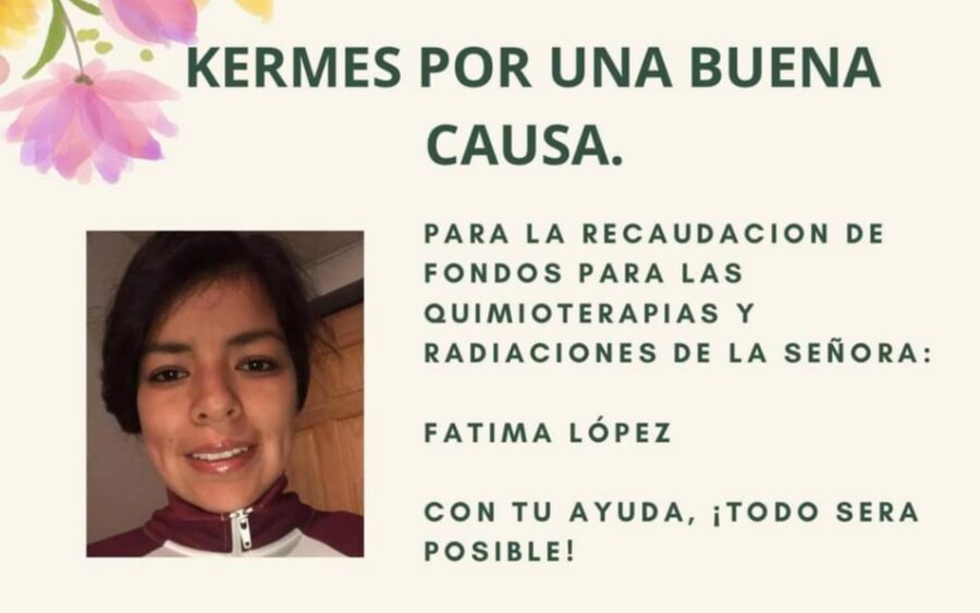 Organizan Kermes para ayudar a Fatíma con sus quimioterapias; será este domingo en el Oratorio