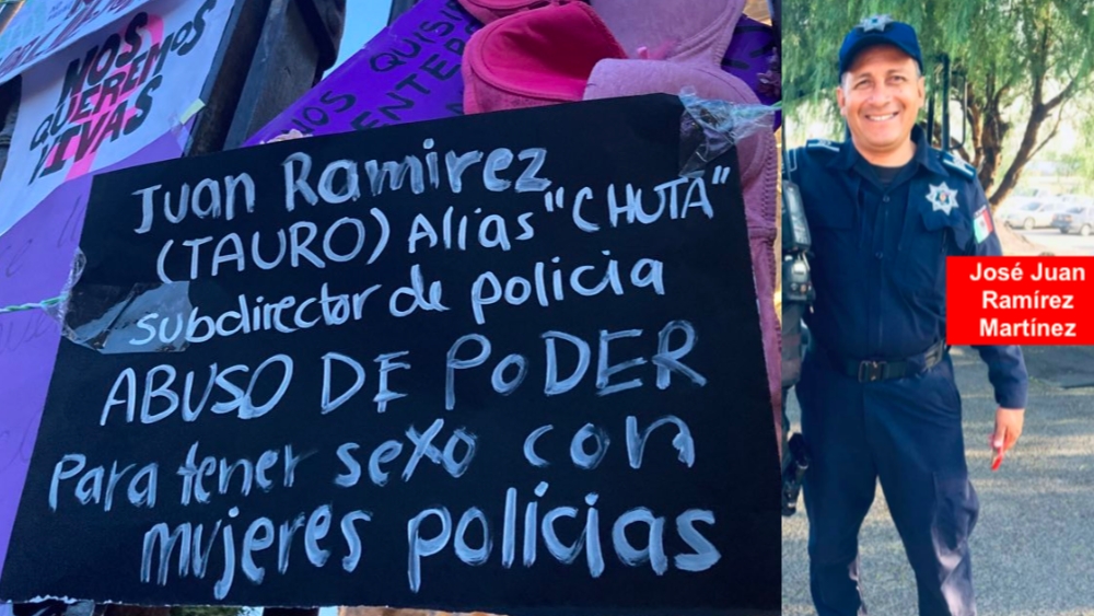 Subdirector de policía de SMA Juan José Ramírez denuncia en FGEG que mujeres lo acosan