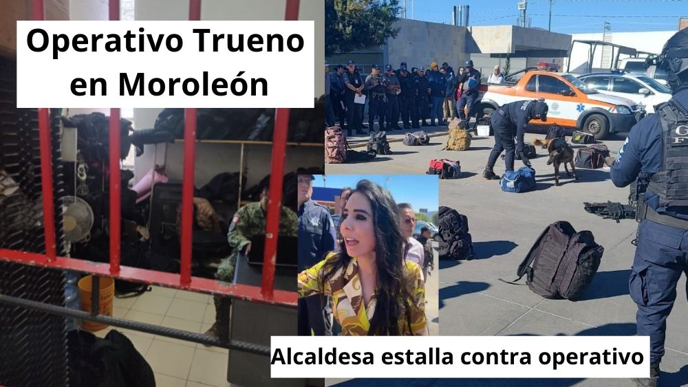 Aplican Operativo Trueno en Moroleón, Alcaldesa Alma Barragán estalla contra policías estatales