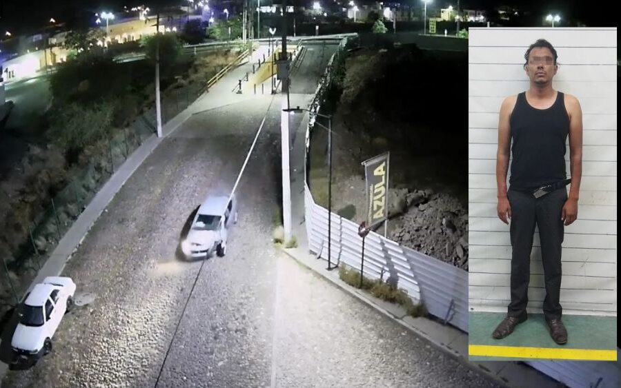 Por pasarse la luz roja arrolla y quita la vida a un hombre en Camino a Alcocer; huye y logran detenerlo