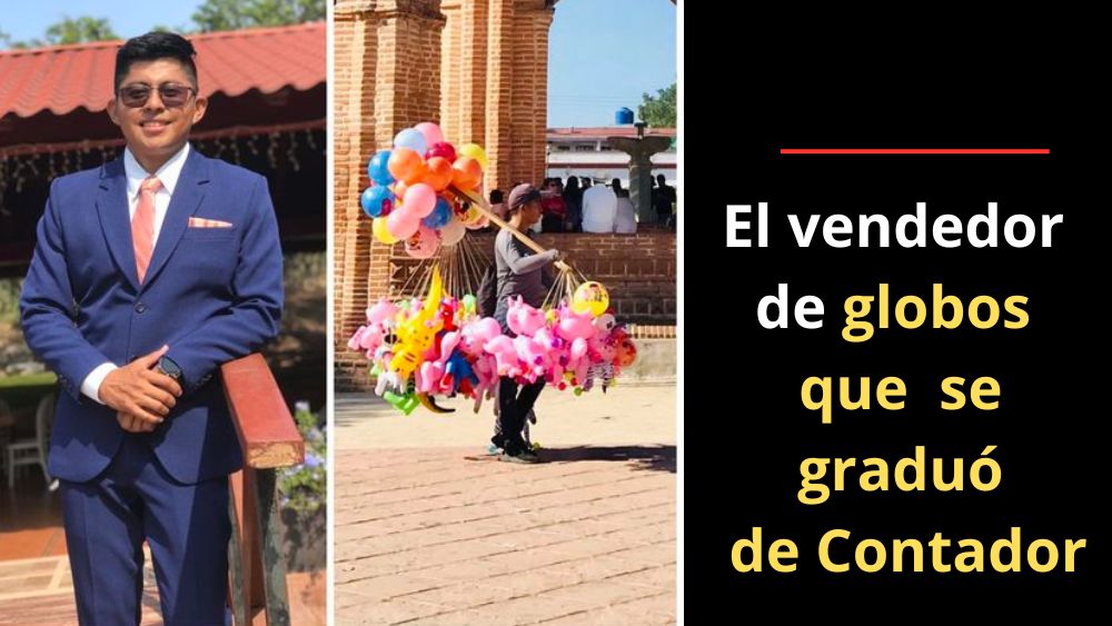 ‘Los vendedores ambulantes también tenemos sueños’, dice Eduardo al graduarse de Contador