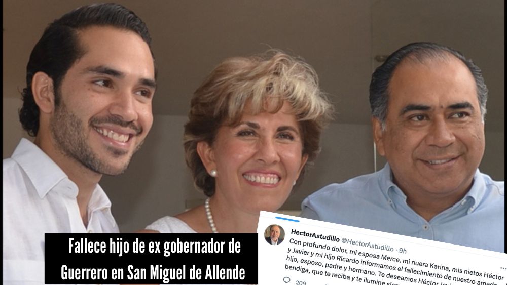 En San Miguel de Allende, muere hijo de ex gobernador de Guerrero, Héctor Astudillo