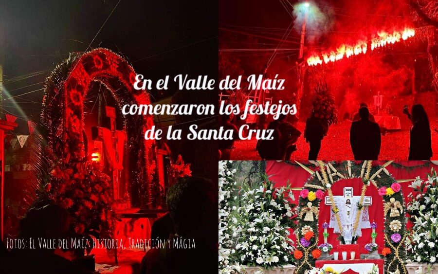 Con quema de fuegos pirotécnicos y danzas en ‘El Valle’ iniciaron los festejos de la Santa Cruz