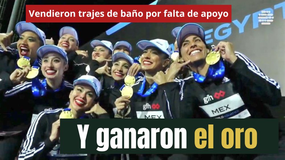 La Selección Mexicana de Natación artística, son mexicanas de oro