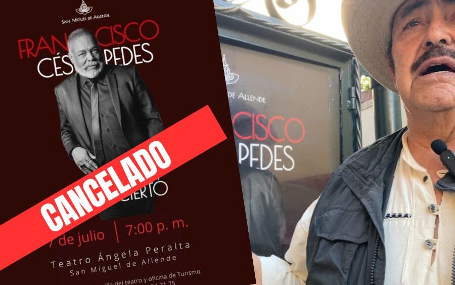 Anuncian cancelación del concierto de Francisco Céspedes en San Miguel de Allende por ofender a Obrador