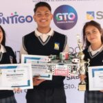 Estudiantes del SABES Cerritos y su coach, fueron reconocidos por dirección general y autoridades del estado Guanajuato