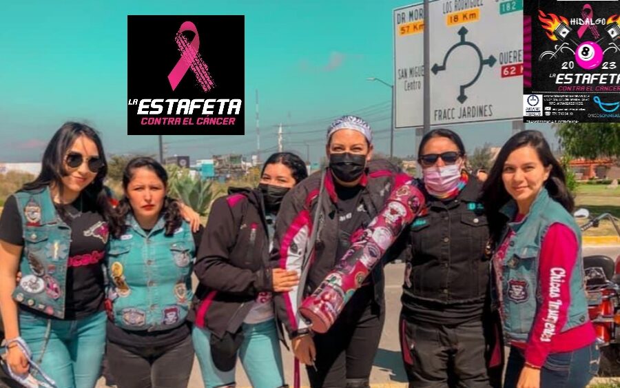 ESTAFETA Contra el Cáncer, el evento une a todos los motociclistas de México y que chicas sanmiguelenses participan