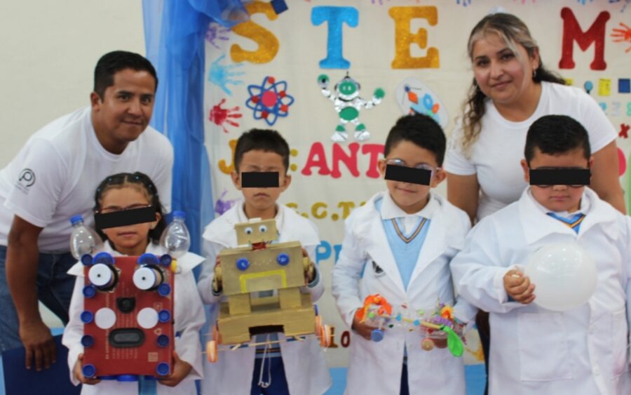 Niños de preescolar de San Miguel de Allende tuvieron su feria tecnológica y científica STEAM