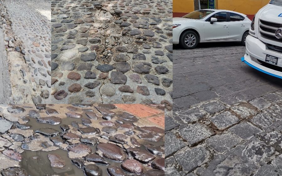 Con la llegada de lluvias en SMA aparecieron las grietas y deslave de suelos en las calles