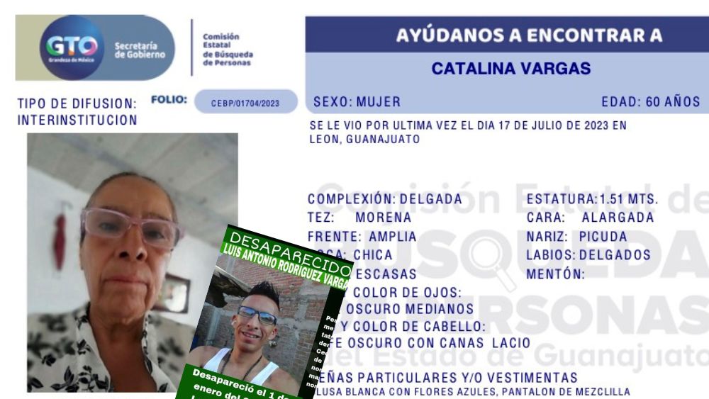En León desaparece la buscadora Catalina Vargas, tiene 3 años buscando a su hijo Luis Antonio