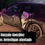 FOTOS. Gonzalo González fue víctima atentado en carretera Guanajuato-SMA; sufre persecución y chocan su auto