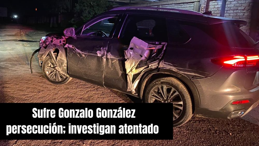 FOTOS. Gonzalo González fue víctima atentado en carretera Guanajuato-SMA; sufre persecución y chocan su auto