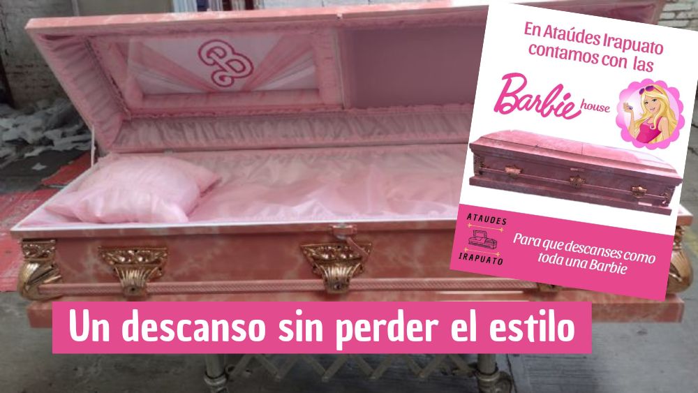En Irapuato crean la ‘Barbie House’, el ataúd rosa para el descanso eterno