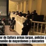Pide director de Cultura, Acacio Martínez, policías con armas largas y perros para hablar con danzantes en SMA