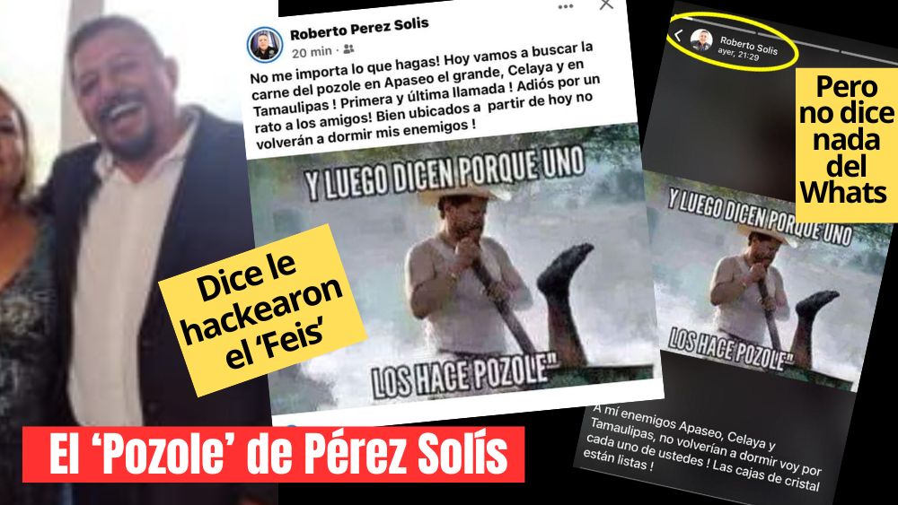 ‘Y luego por qué los hacen pozole’, el mensaje en las redes del Director de Protección Civil de San Miguel de Allende; dice ‘lo hackearon’