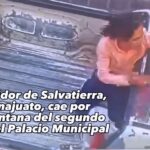 Regidor de Salvatierra, Guanajuato, cae de un balcón de la Presidencia Municipal