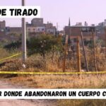 En Ejido de Tirado de San Miguel de Allende, dejan lona junto a cuerpo calcinado