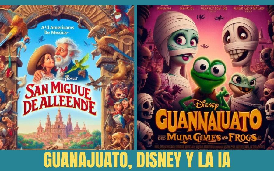 Guanajuato en el mundo de la IA si fueran póster de películas de Disney