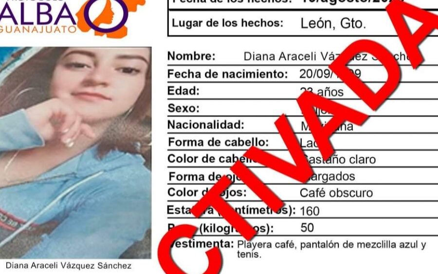 Tras 38 días desaparecida encuentran sin vida a mamá soltera de León