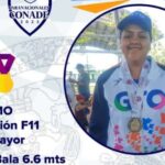 Sanmiguelense gana Oro en Paranacionales CONADE 2023 en categoría de atletismo