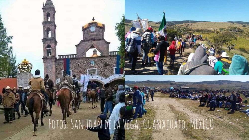 Peregrinos van a Terreros a visitar a San Martín Caballero