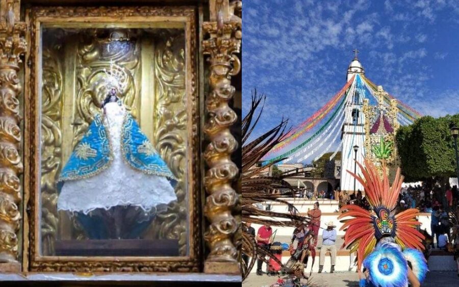 Con bonitas danzas homenajean a la Virgen de Los Remedios en Comonfort