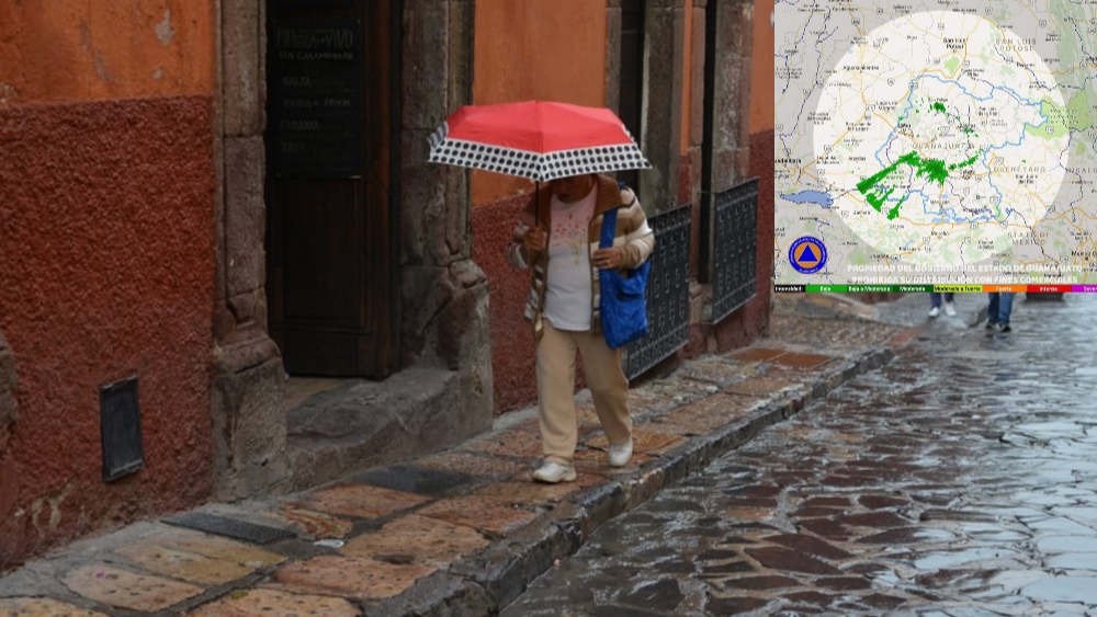 Ambiente fresco y lluvias prevalecerán durante el día en Guanajuato
