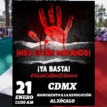 Convocan a una Marcha nacional ‘contra la inseguridad’ este 21 de enero en México