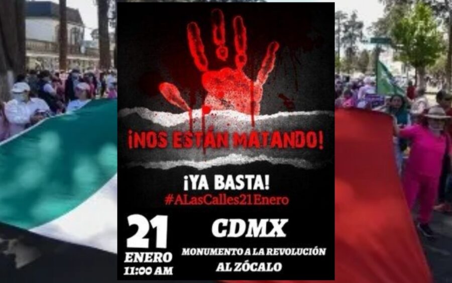Convocan a una Marcha nacional ‘contra la inseguridad’ este 21 de enero en México