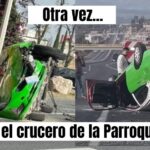 Deja 5 lesionados otro choque más en cruce del Fracc. La Parroquia y Salida a Celaya en San Miguel de Allende