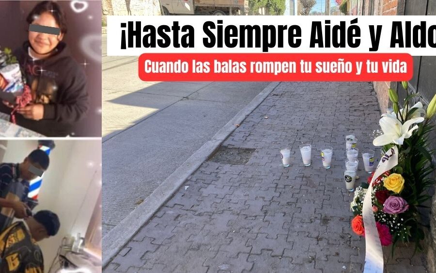 Balas y violencia en San Miguel de Allende arrebatan los sueños de la pequeña Aidé y su hermano, al emprender su propio negocio