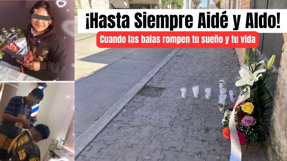 Balas y violencia en San Miguel de Allende arrebatan los sueños de la pequeña Aidé y su hermano, al emprender su propio negocio