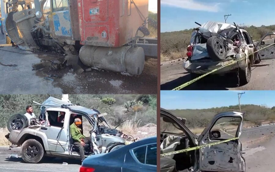 Accidente en carretera SMA – Dolore deja una persona sin vida, camioneta invadió carril con trailer