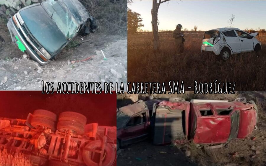 En lo que va del año 2024 se han registrado 7 accidentes en la carretera SMA – Rodríguez