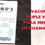 Vacuna triple viral para menores en GTO