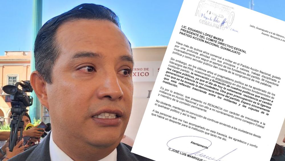 Por discrepancias internas, renuncia Subsecretario de Gobierno de Guanajuato y deja el PAN