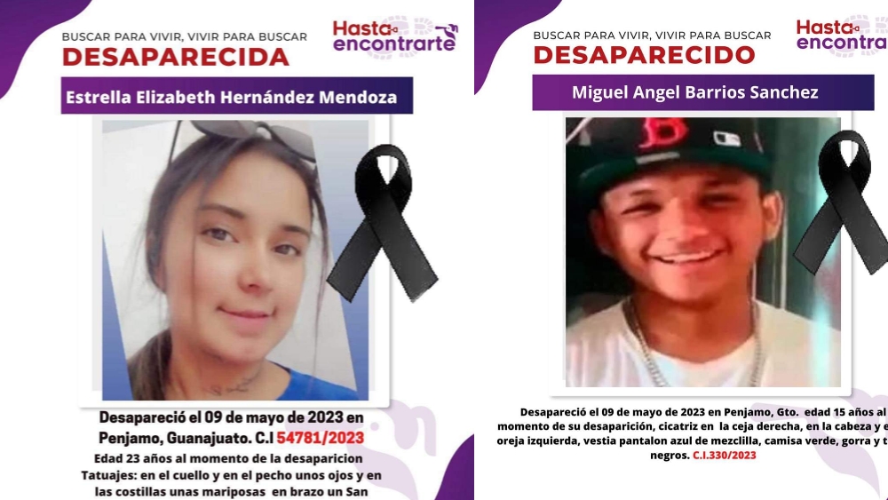 Tras 10 meses desaparecidos en Pénjamo, hallaron a Estrella y su amigo Miguel, aunque sin vida en una fosa clandestina