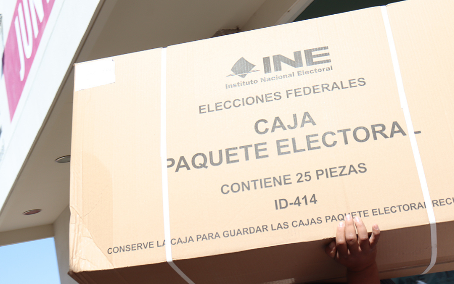 Material para elecciones llega a INE GTO