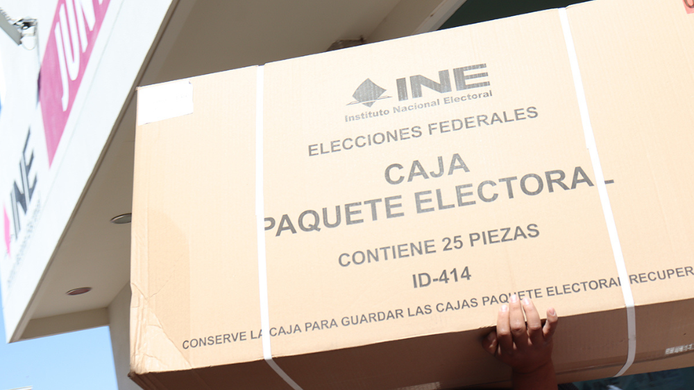 Material para elecciones llega a INE GTO