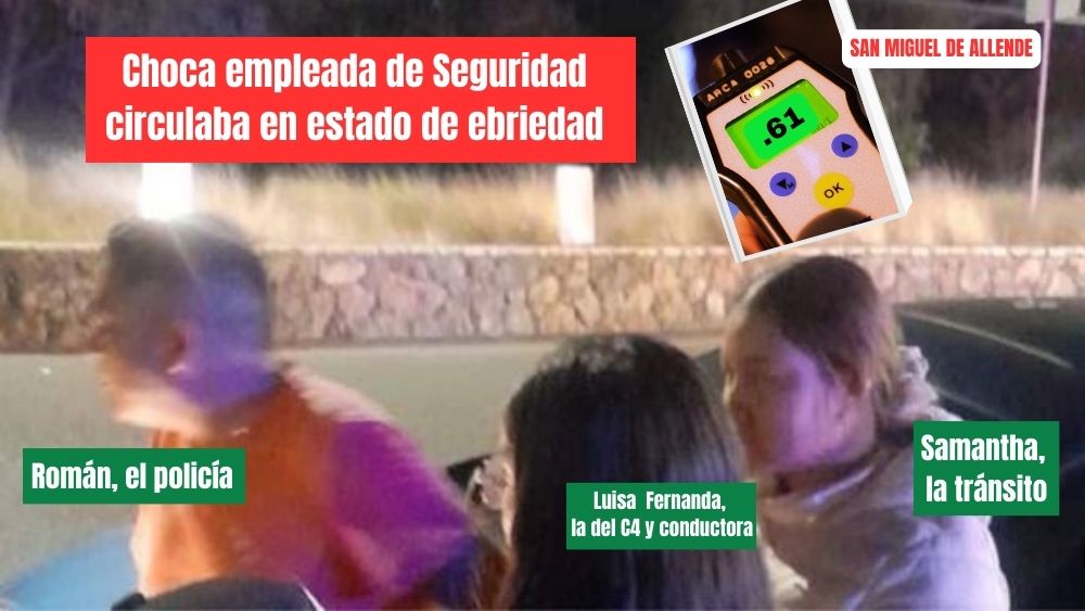 Empleados municipales de San Miguel de Allende involucrados en suceso vial; intentaron ocultar el hecho