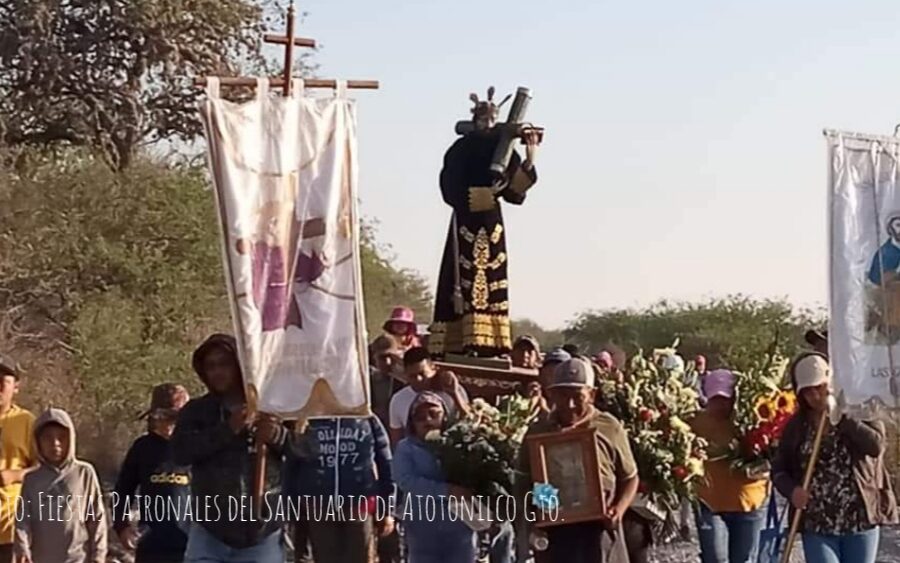 En Atotonilco se viene la fiesta patronal de Jesús Nazareno; ya iniciaron paseos de Jesús Peregrino