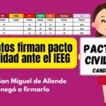 Candidatos de San Miguel de Allende firman Pacto de Civilidad en el IEEG; solo uno se negó ¿sabes quién?