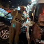 Nuevo accidente en crucero de Libramiento y Nuevo Pantoja destroza ambulancia de Cruz Roja