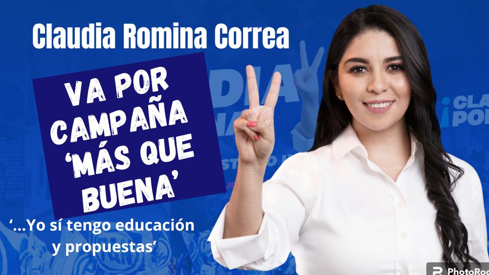 Claudia Romina va por campaña ‘más que buena’ para ganar: ‘yo si tengo educación y muchas propuestas’; va por la Diputación Local del distrito 9