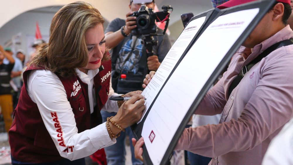 Alma Alcaraz se reserva opinar sobre los detenidos como presuntos asesinos de la candidata de Celaya, Gisela Gaytán