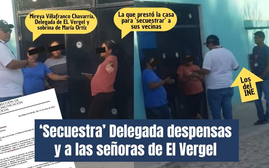 Denuncian privación ilegal de beneficiarios de despensas en San Miguel de Allende; señalan a la Delegada y candidata del PRI en campaña de ‘secuestro’