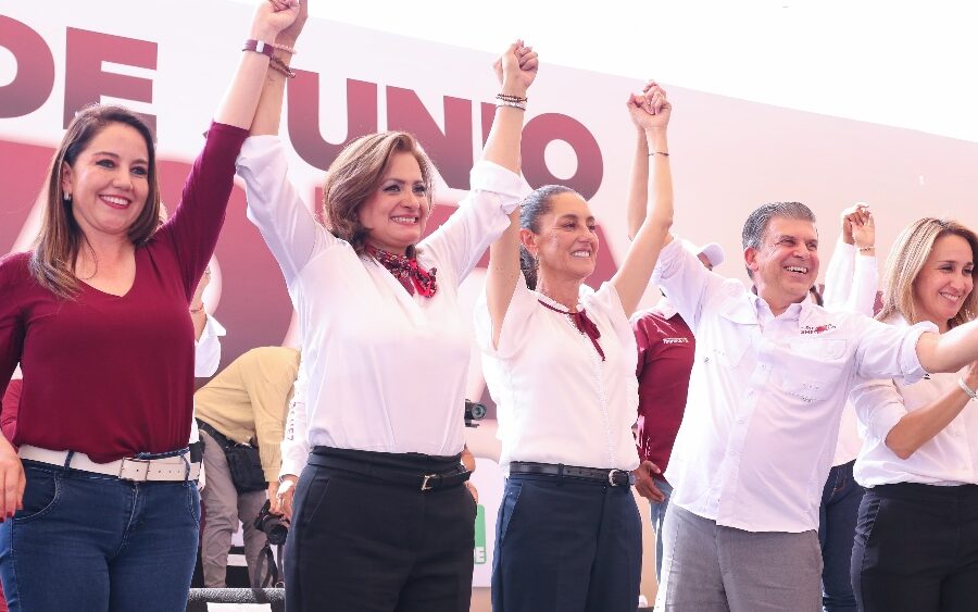 Claudia Sheinbaum visita León para asistir a cierre de campaña de Alma Alcaraz