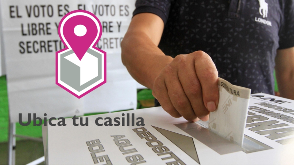 Ubica tu casilla para votar este domingo 2 de junio