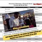 Acusan papás de usar Día del Niño en la San Rafa, para evento proselitista en favor del candidato del PRI